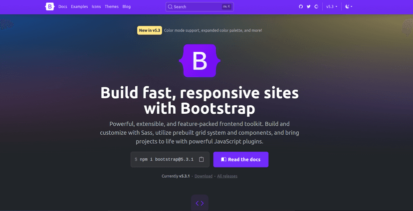 Build responsive, mobile-first projects on the web with the world’s most popular front-end component library.