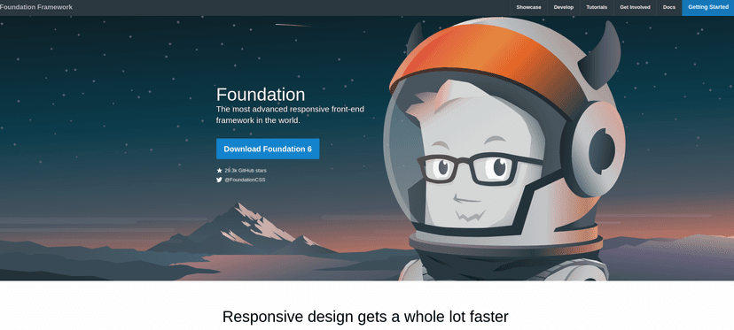 The most advanced responsive front-end framework in the world. Foundation is a family of responsive front-end frameworks that make it easy to design beautiful responsive websites, apps and emails that look amazing on any device.