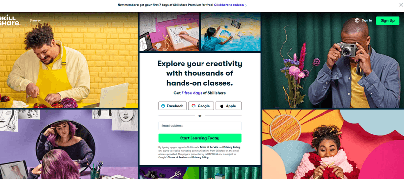 Skillshare is a learning platform with online classes taught by the world's best practitioners. Personalized, on-demand learning in design, photography, and more.